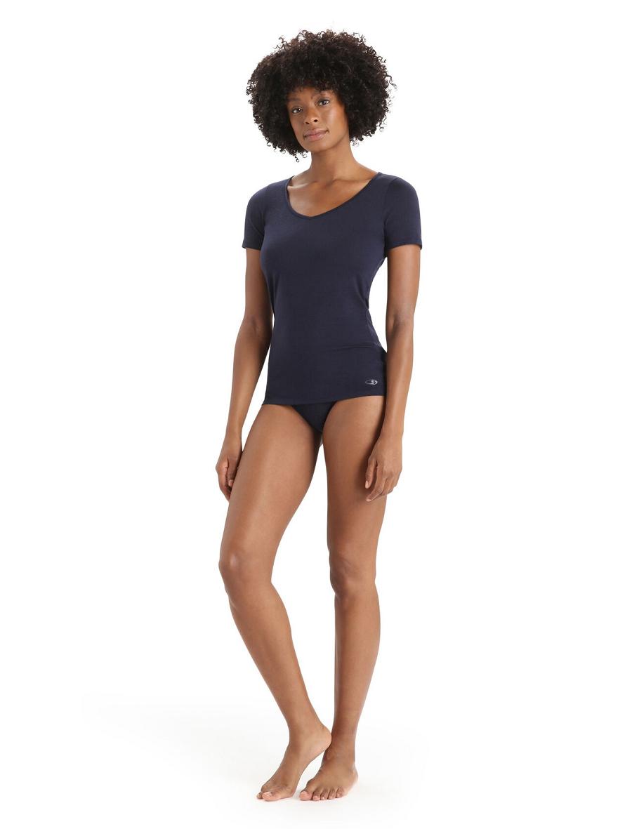 Sous Vêtement Icebreaker Merino Siren Hipkini Briefs Femme Bleu Marine | FR 1727TCEV